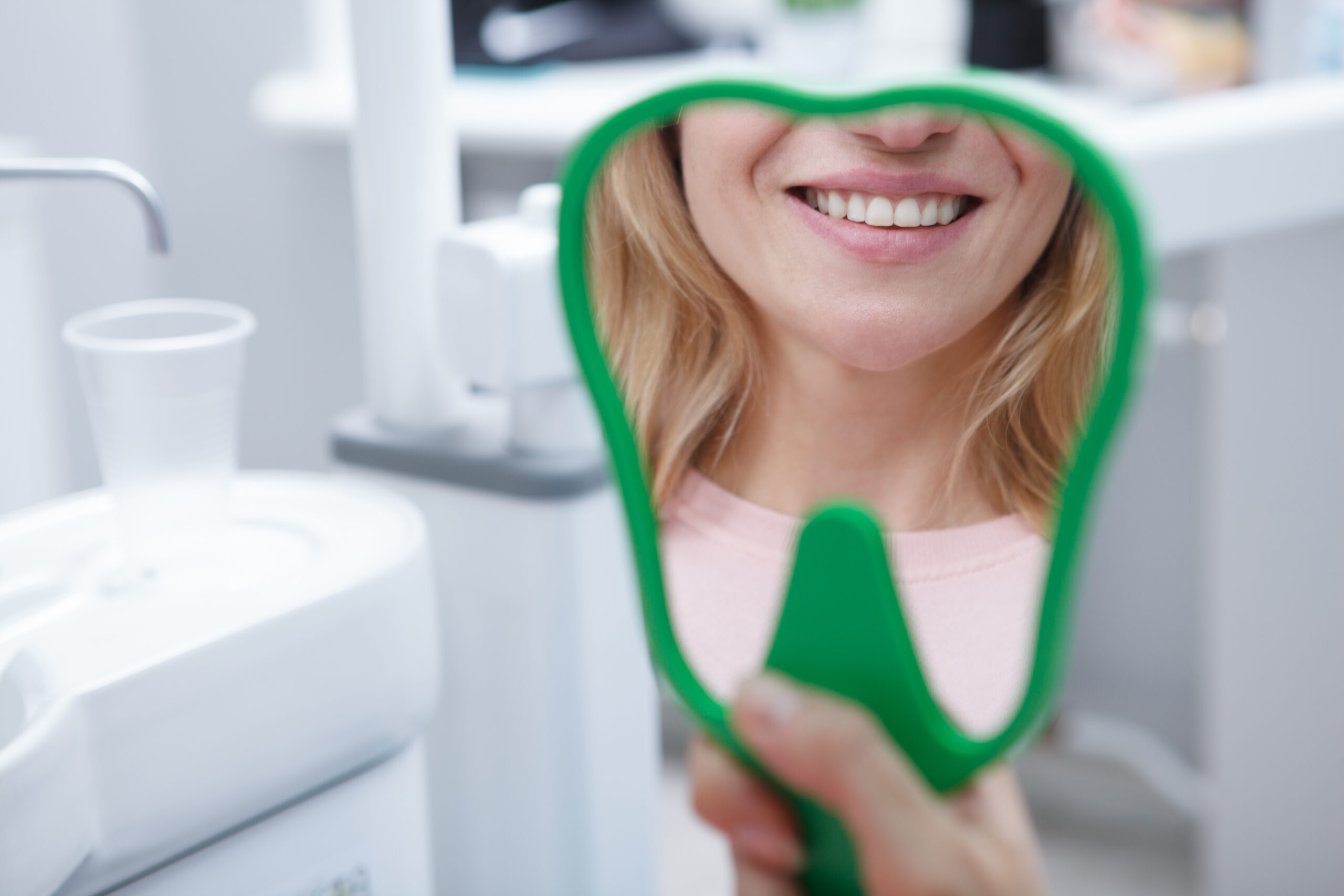 cropped close up unrecognizable woman smiling hand mirror with her healthy white teeth dental clinic scaled cropped close up unrecognizable woman smiling hand mirror with her healthy white teeth dental clinic scaled